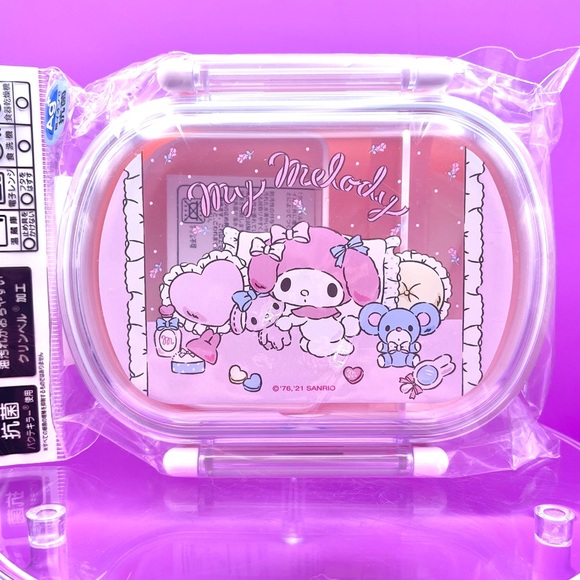 Sanrio My Melody Bento Box with Matching set of Chopsticks LAST ONE - Picture 4 of 14